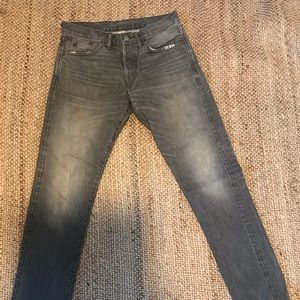 RRL double RL GREY slim jeans